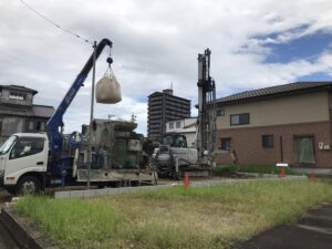 土岐市で丈夫な地盤に改良したモデルハウスならワダハウジング