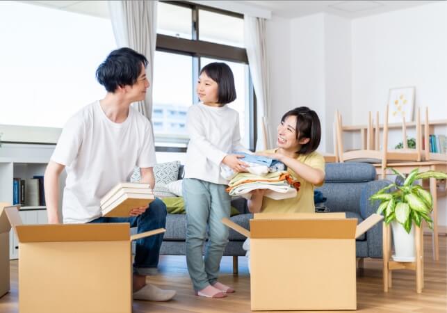 仮住まいへのお引越し