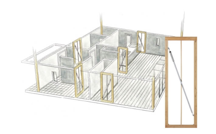 揺れを軽減する制振技術