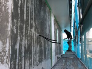 可児市で高耐久な通気工法のモルタル外壁の住宅はワダハウジング