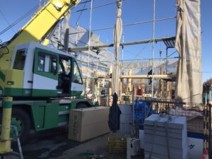 多治見市の木造注文住宅の上棟はワダハウジング