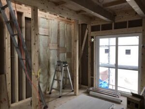 多治見市の木造注文住宅の上棟はワダハウジング