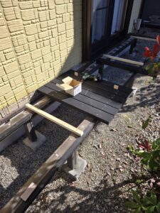 土岐市でウッドデッキ交換のリフォームならワダハウジング
